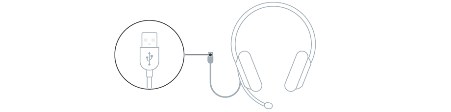 Connecting a headset