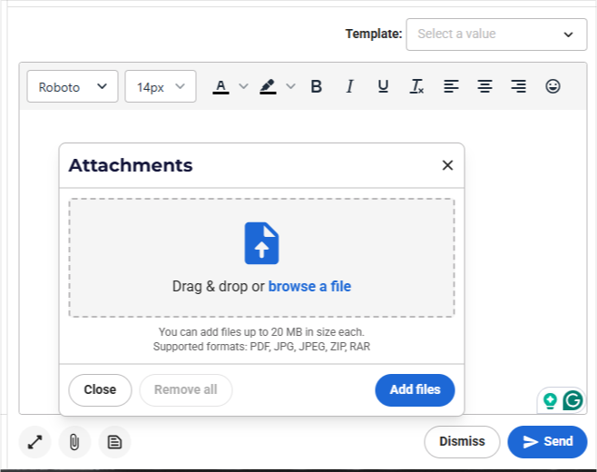 Adding email attachments