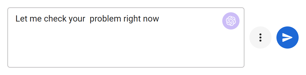 Format chat answer with AI