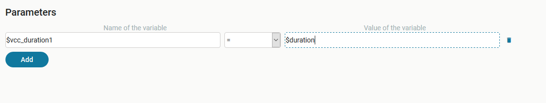 Duration variable in the IVR