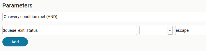 Queue exit reason variable Queue exit reason variable
