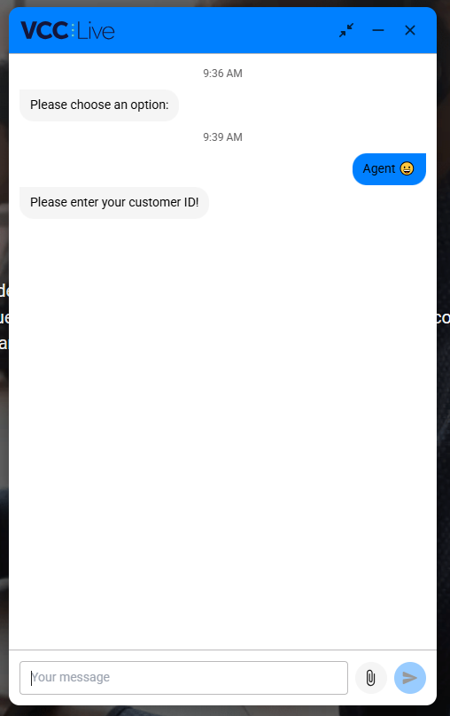 Expanding the webchat to large screen mode