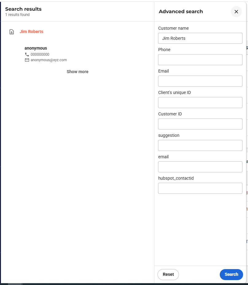 VCC Live Search by Custom field page VCC Live Search by Custom field page